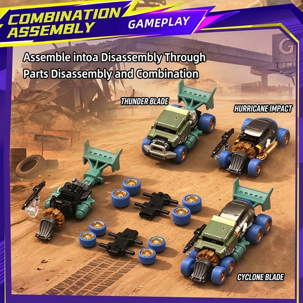 BLOKEES Wheels Transformer Car C01 Wilderness Echo Series 1:64 Vehicles Blind Box