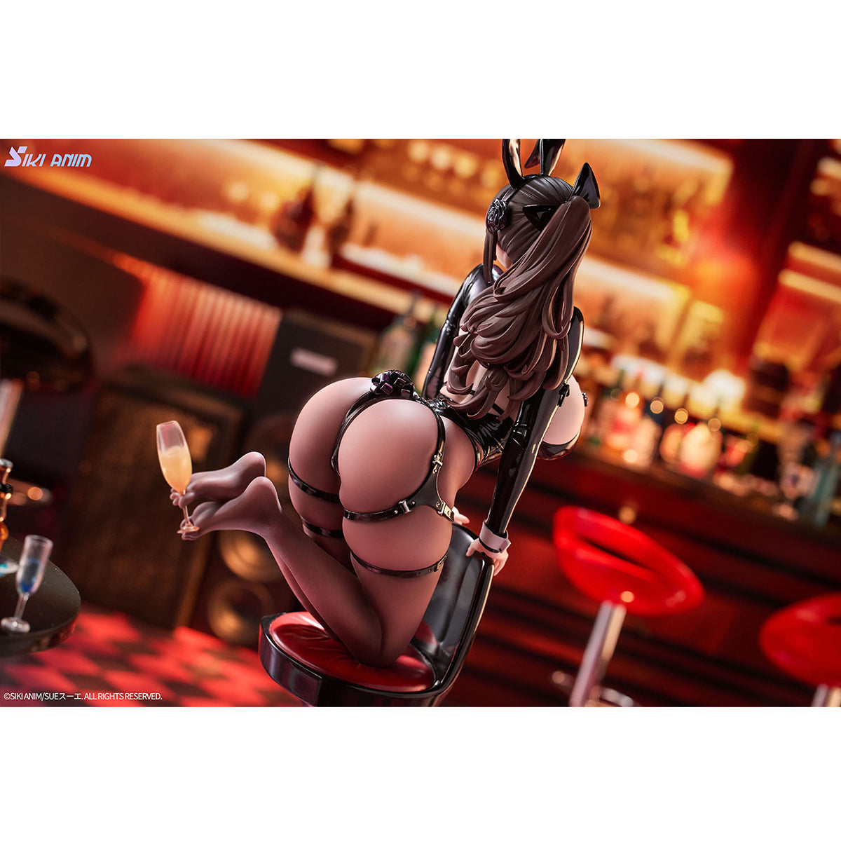 SIKI ANIM Champagne and Bunny Girl Rose 1/6 Scale Art Figurine