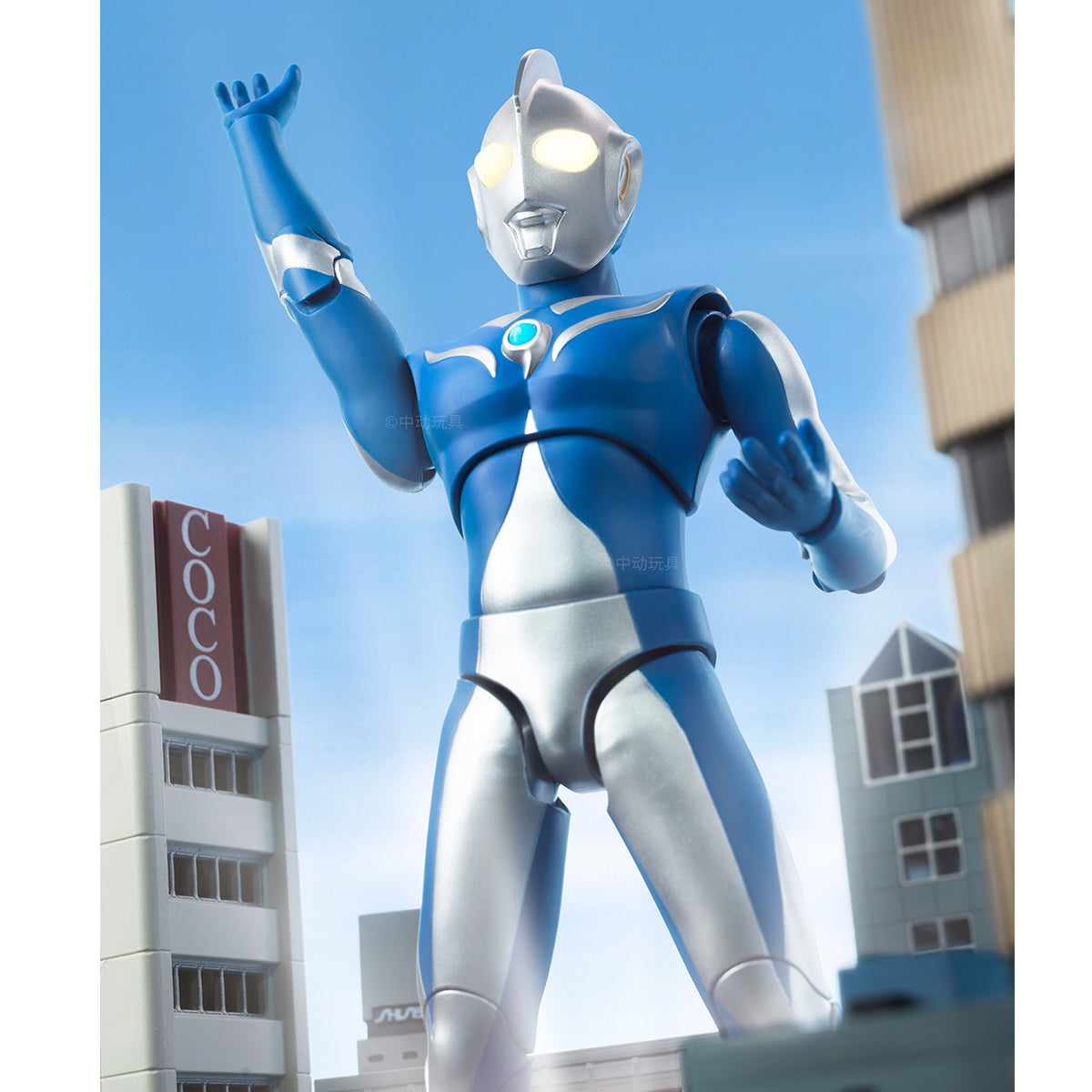 ZD Toys 1/10 Belial Atrocious & Ultraman Cosmos Luna Mode & Ultraman Belial & Ultraman Dyna, All Luminous Version Action Figures