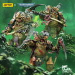 JOYTOY Death Guard Deathshroud Terminator with Manreaper and Plaguespurter Gauntlet & Champion with Manreaper and Plaguespurter Gauntlets 1/18 Scale Warhammer Action Figure