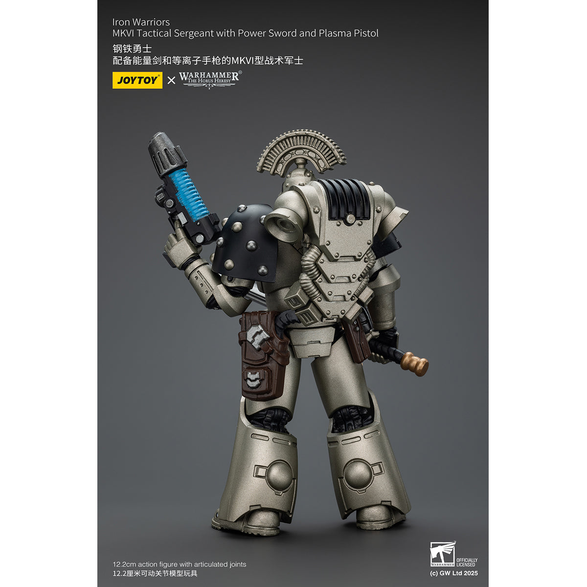 JOYTOY Warhammer The Horus Heresy, Iron Warriors Command Squad Chosen with Legion Standard/MKVI Tactical Sergeant with Power Sword and Plasma Pistol, Action Figures