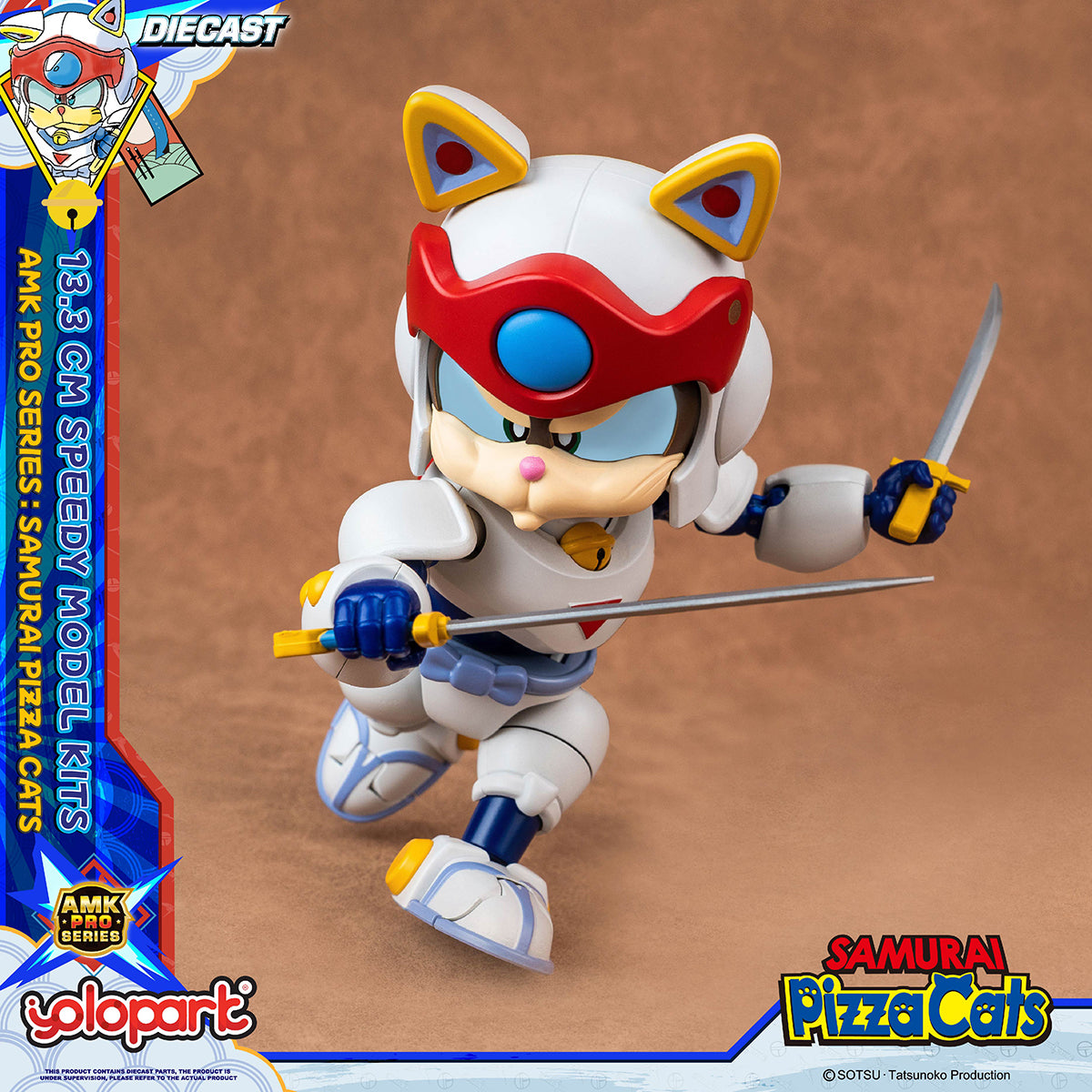 Yolopark Samurai Pizza Cats AMK PRO Series Speedy Model Kit
