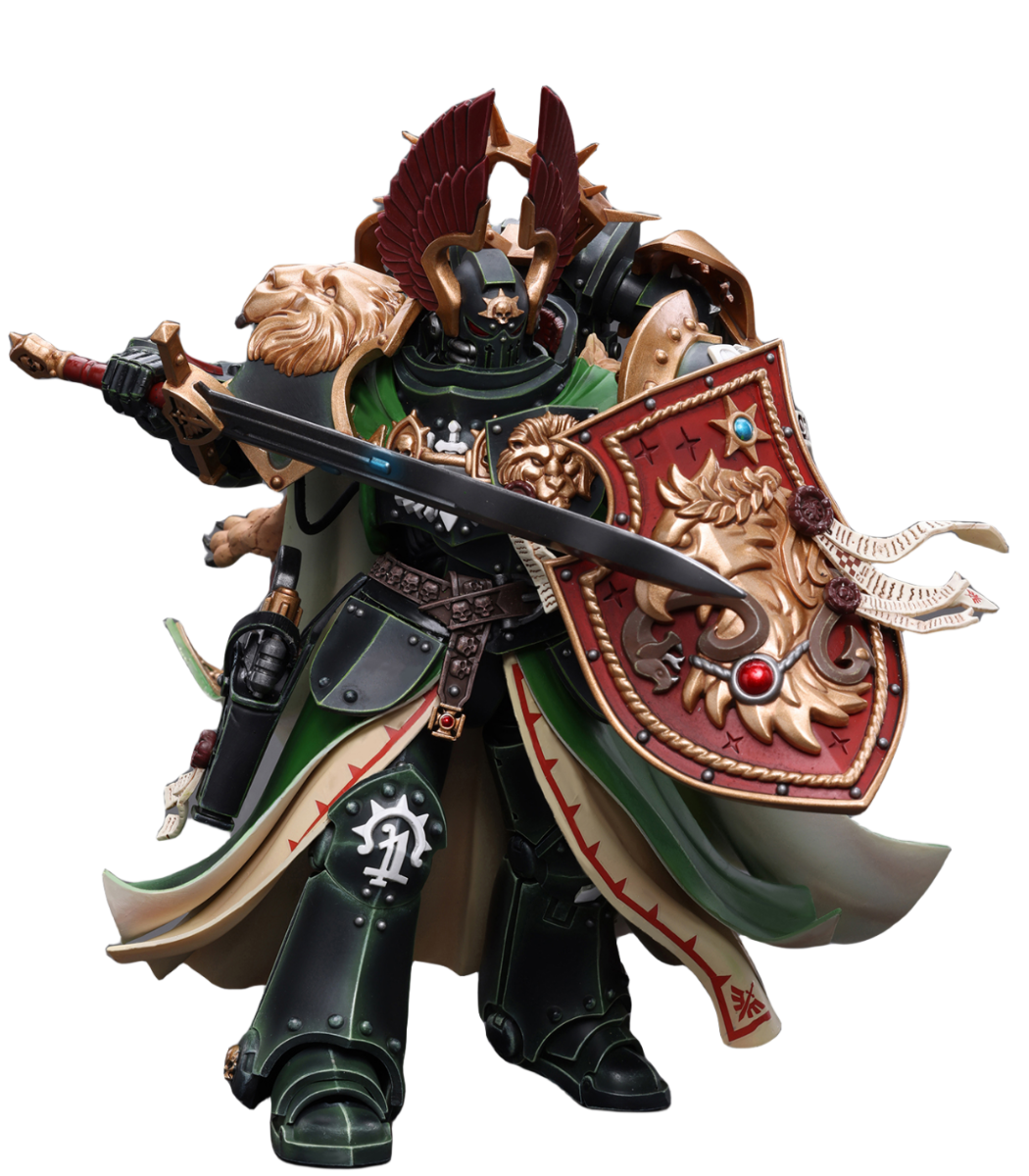 Figura de acción JoyToy Warhammer 40K Dark Angels Primark Lion El'Jonson a escala 1:18 JT7882 (JT7882 El'Jonson) 