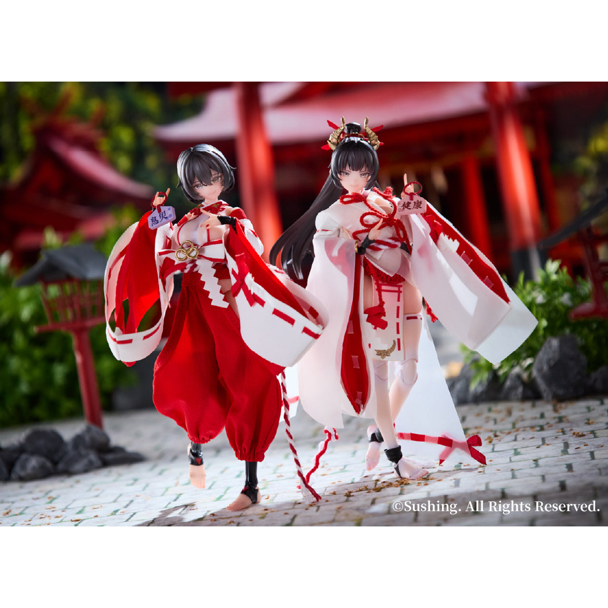 Sushing Combat Priestess 1/12 Figure | Choose Sakura or Kikyou Uefuji