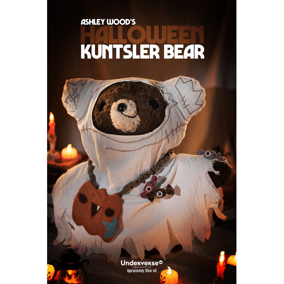 Underverse Halloween Kuntsler Bear Height 53cm Art Figurine
