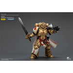 JOYTOY Warhammer 40,000 Blood Angels Captain with Heavy Bolt Pistol & Power Sword, Inferno Pistol & Power Fist, Sanguinary Priest 1/18 Scale Action Figure