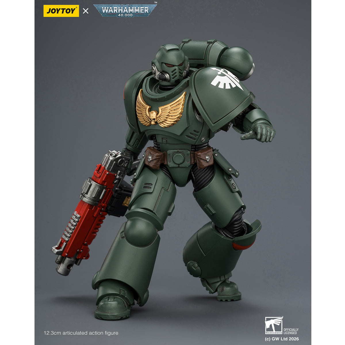 JOYTOY Warhammer 40k Black Templars/Raven Guard/White Scars/Salamanders/Dark Angels/Space Wolves/Imperial Fists/Iron Hands/Blood Angels/Ultramarines Intercessor Bolt Rifle Bolt Pistol Chainsword