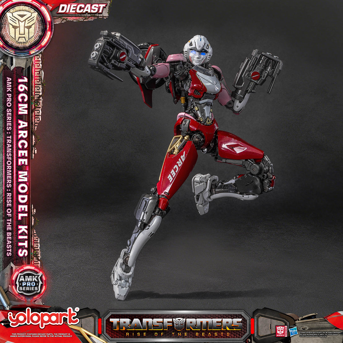 Yolopark AMK PRO Series Transformers: Rise of the Beasts Arcee Pre‑assembled Model Kits