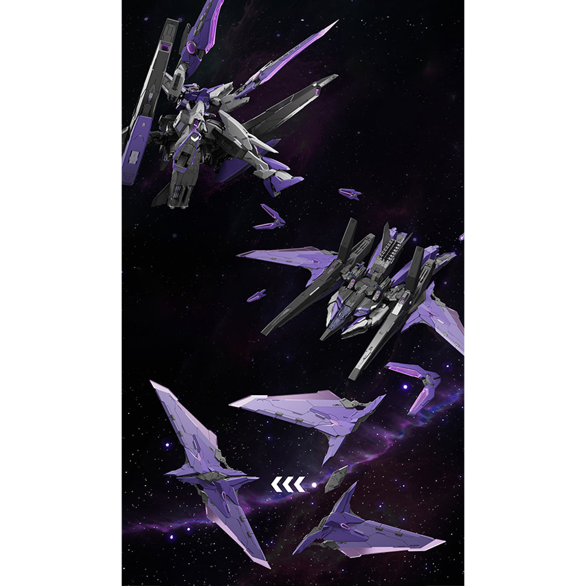 Iron Toys 1/100 Frame Series STAR ABYSS Purple Ver. Alloy Skeleton Assembly Model Kits