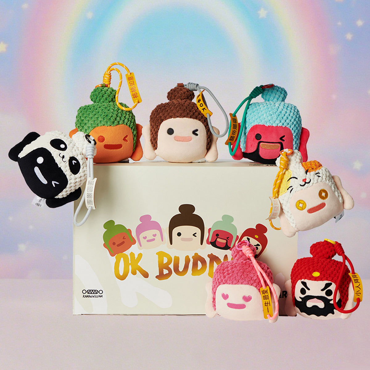 OFFART, OK Buddha Series Plush Keychain, Blind Box Figures