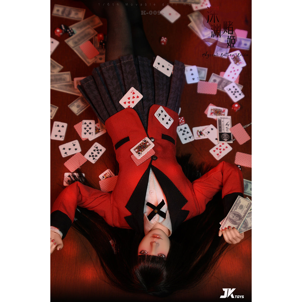 JKTOYS, Abyssal Betting Belle Yumeko Cosplay, 1/6 Scale Action Figure