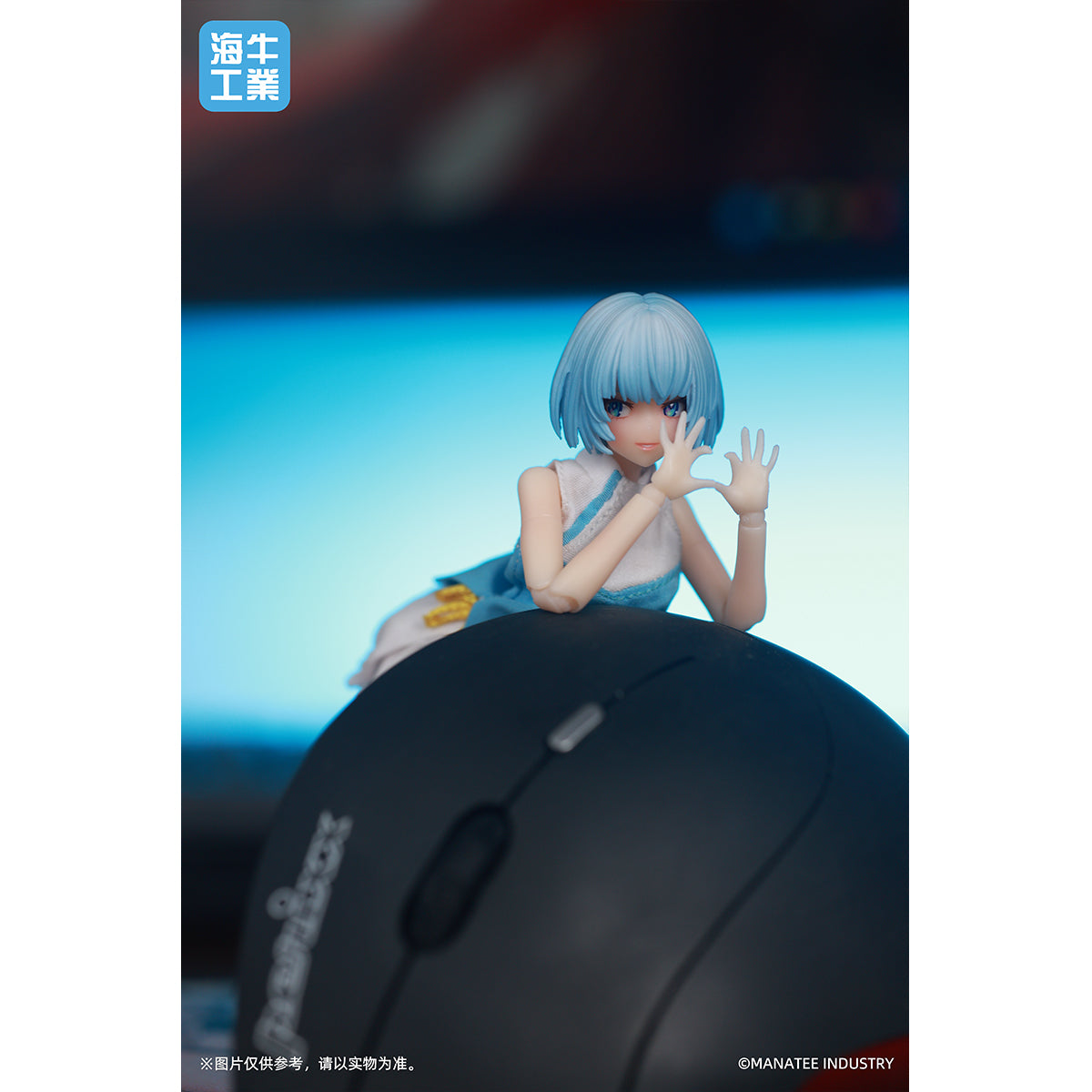 MANATEE INDUSTRY, Desktop Wars Inanna Blue Hair MI-01/Commemorative Limited Edition Desktop Wars Yoga Day Inanna Purple Hair Mex-01, Action Figures