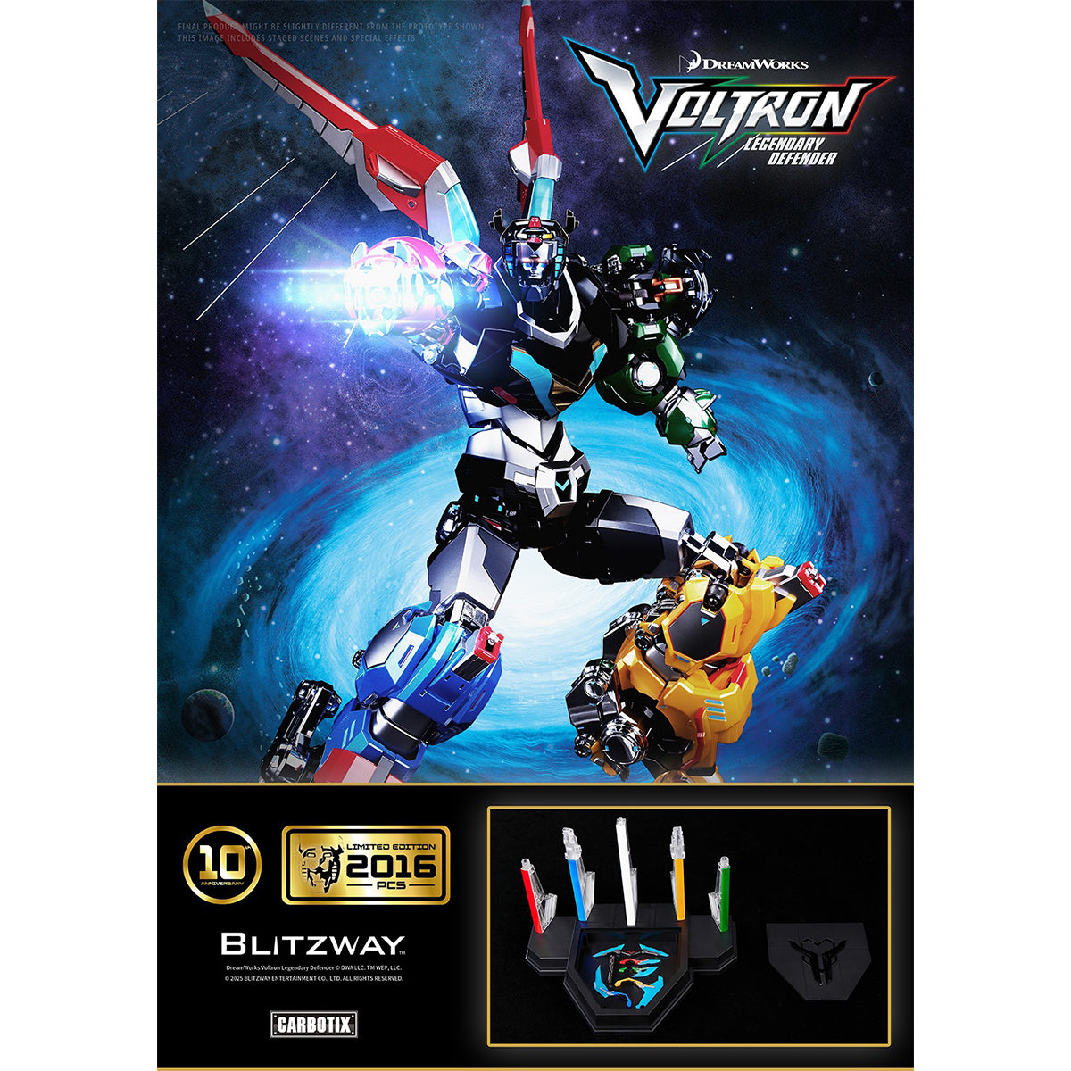 Blitzway CARBOTIX Series Voltron: Legendary Defender Special Limited Edition Action Figure