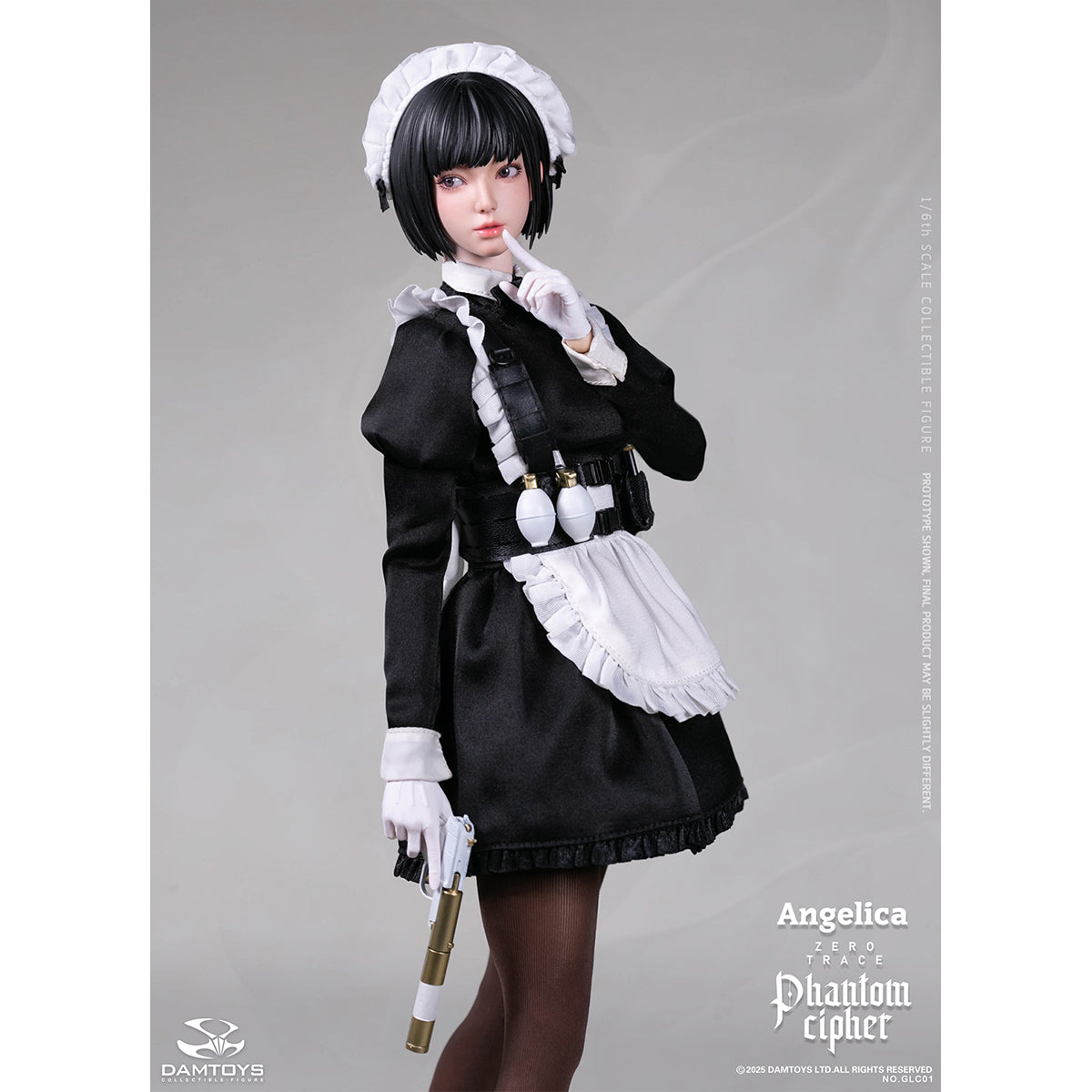 DAMTOYS Phantom Cipher - Zero Trace: Angelica 1/6 Scale Original Story Collectible Series Action Figure