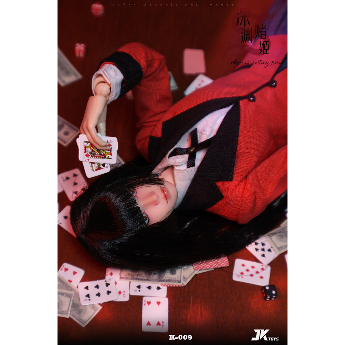 JKTOYS, Abyssal Betting Belle Yumeko Cosplay, 1/6 Scale Action Figure