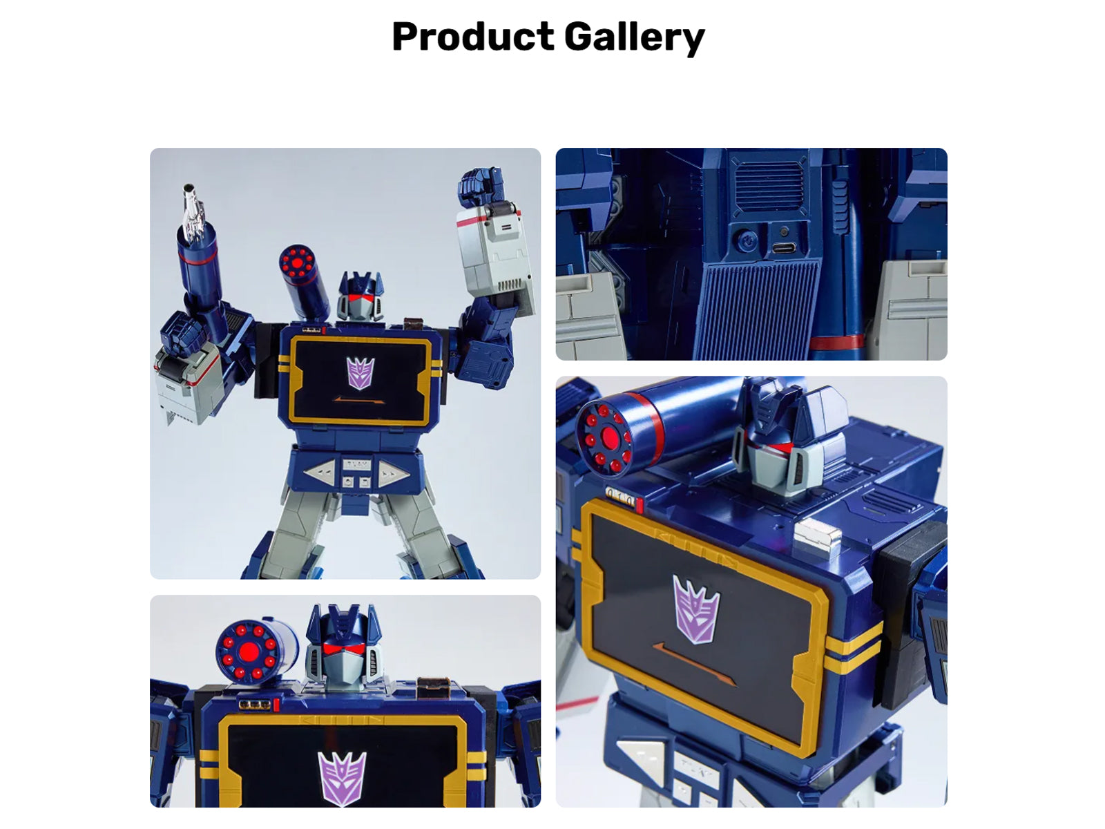 Robosen 36.4cm Flagship Series Transformers G1 Soundwave SBG1 English Version Action Figures Model