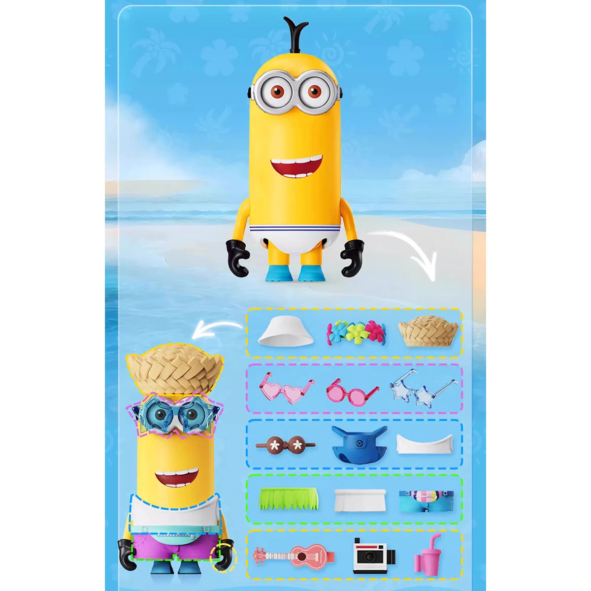 Blokees Minions Mokoo Vol.2 Summer Bello 75662 Blind Box Figure