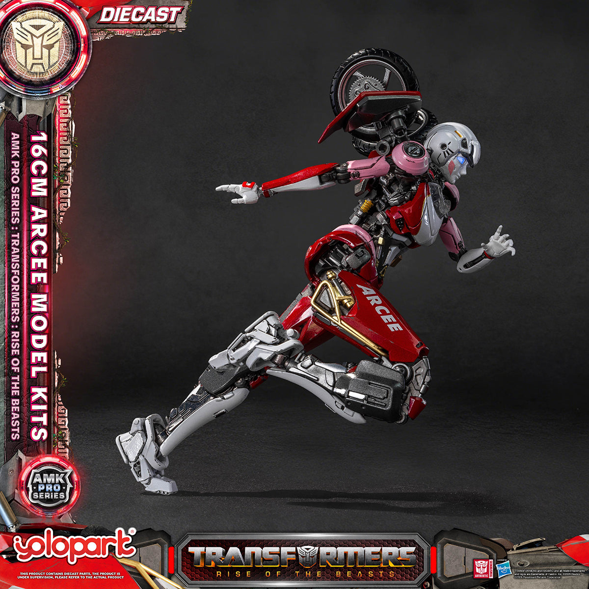 Yolopark AMK PRO Series Transformers: Rise of the Beasts Arcee Pre‑assembled Model Kits