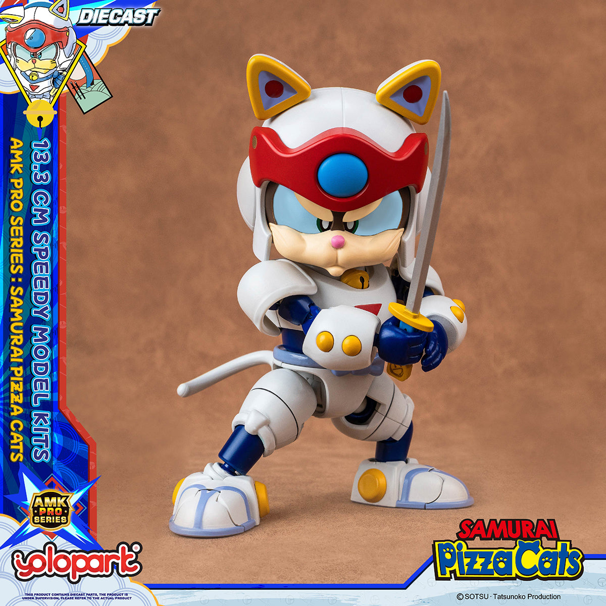Yolopark Samurai Pizza Cats AMK PRO Series Speedy Model Kit
