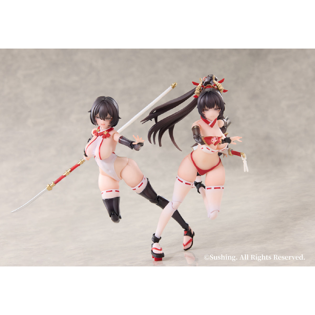 Sushing Combat Priestess 1/12 Figure | Choose Sakura or Kikyou Uefuji