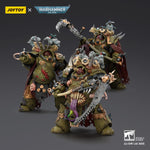 JOYTOY Death Guard Deathshroud Terminator with Manreaper and Plaguespurter Gauntlet & Champion with Manreaper and Plaguespurter Gauntlets 1/18 Scale Warhammer Action Figure