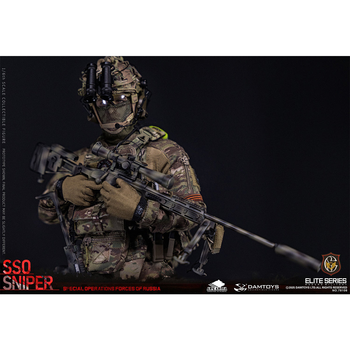 DAMTOYS & ARS ARMA 1/6 Special Operations Forces Of Russia (SSO) Sniper Action Figures
