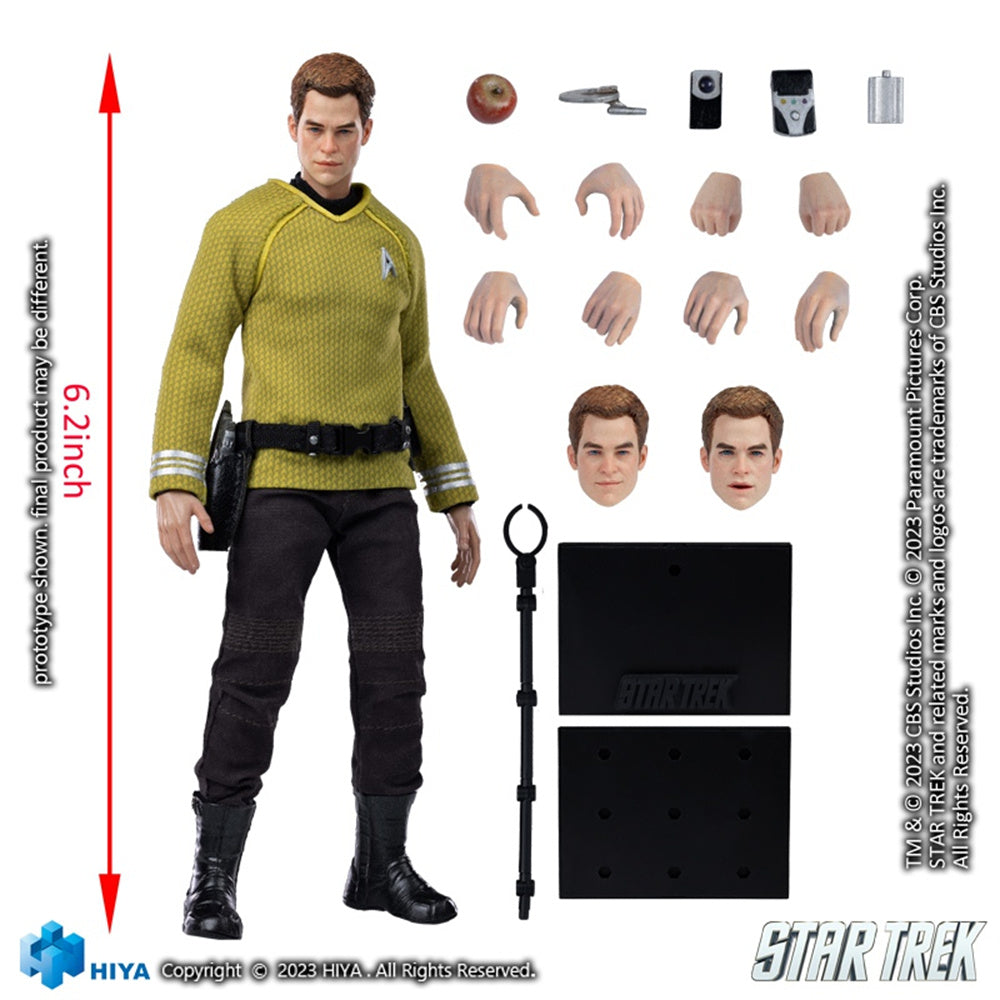 HIYA Full Set: Exquisite Mini Series Kirk, 1:12 Scale Miniature Action Figurine