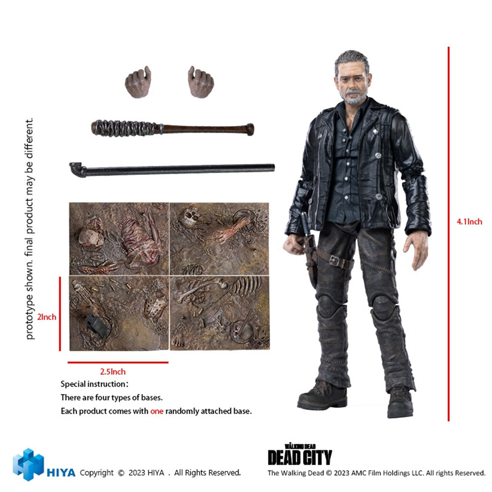 HIYA Exquisite Mini Series EMW0301 The Walking Dead Negan 1/18 Scale Action Figurine