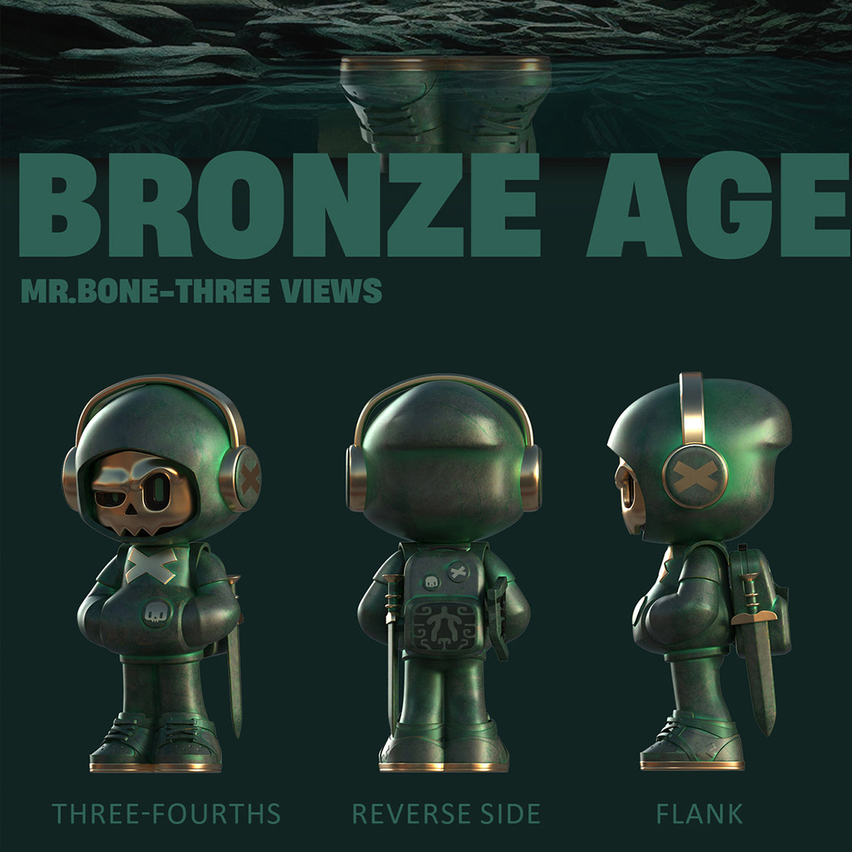 MR.BONE Mini 2 Generation Times Travel Series Blind Box Figure