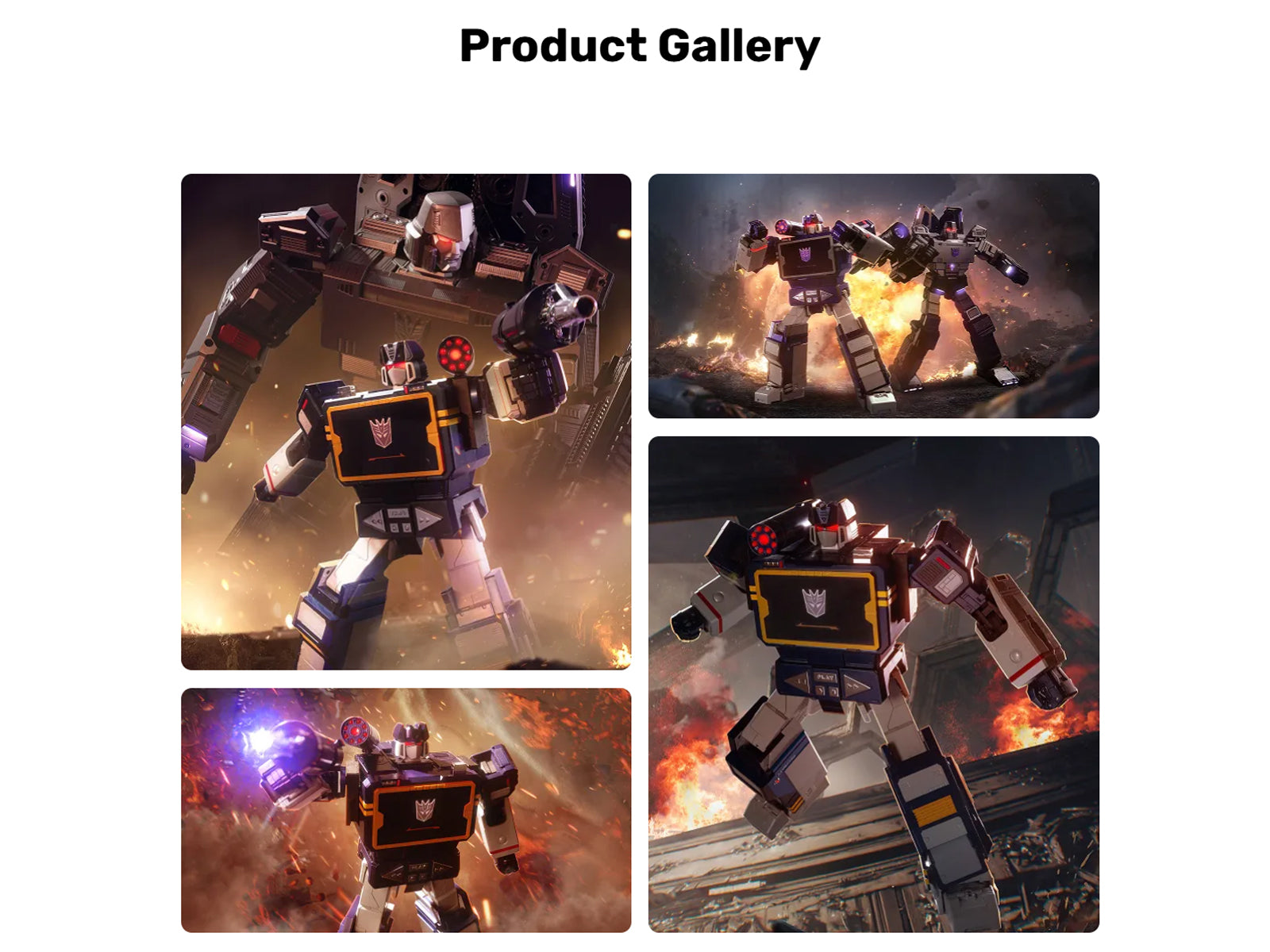 Robosen 36.4cm Flagship Series Transformers G1 Soundwave SBG1 English Version Action Figures Model