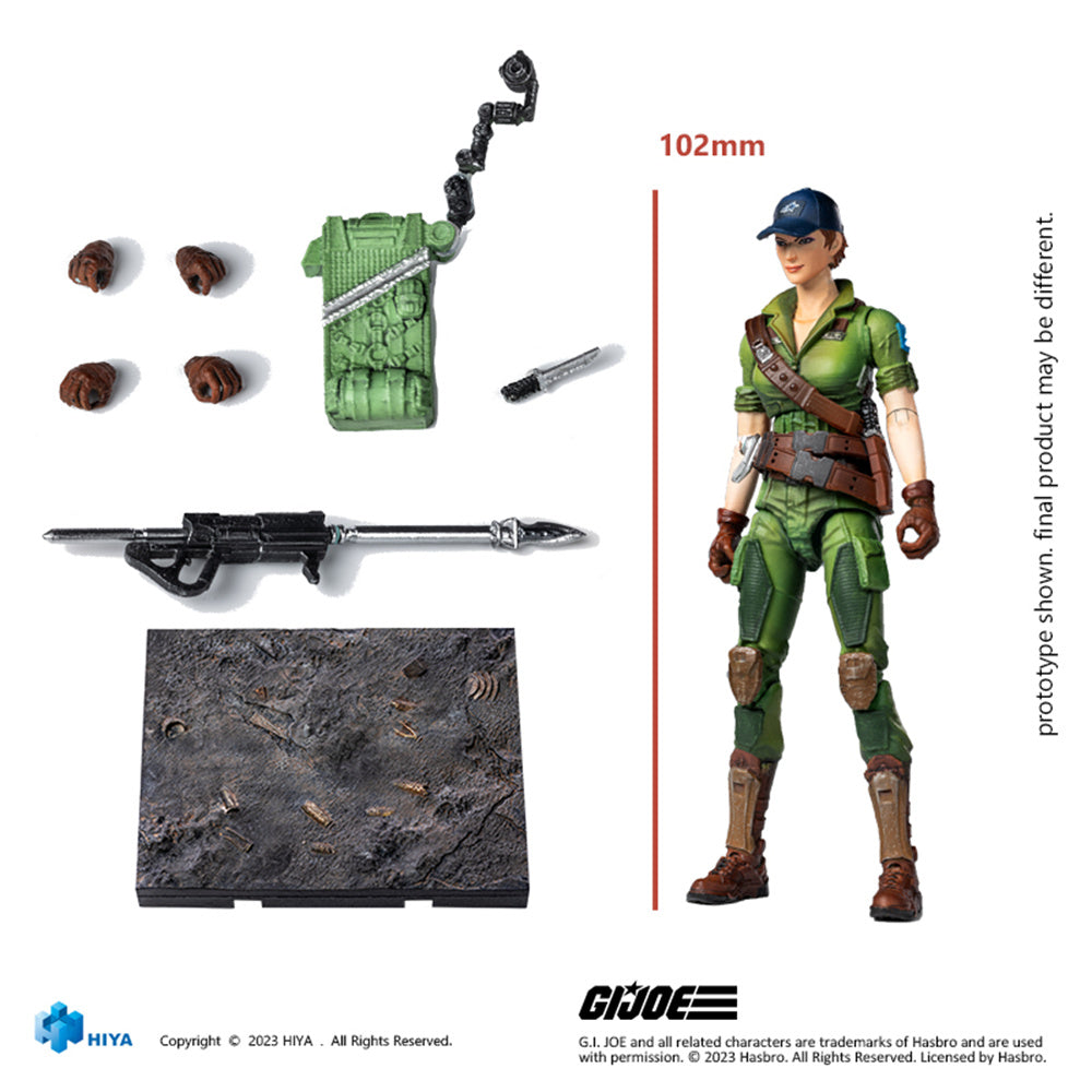 HiPlay Collectible Figure: G.I. Joe: Retaliation, Lady Jaye, 1:18 Scale Miniature Action Figure EMG0166