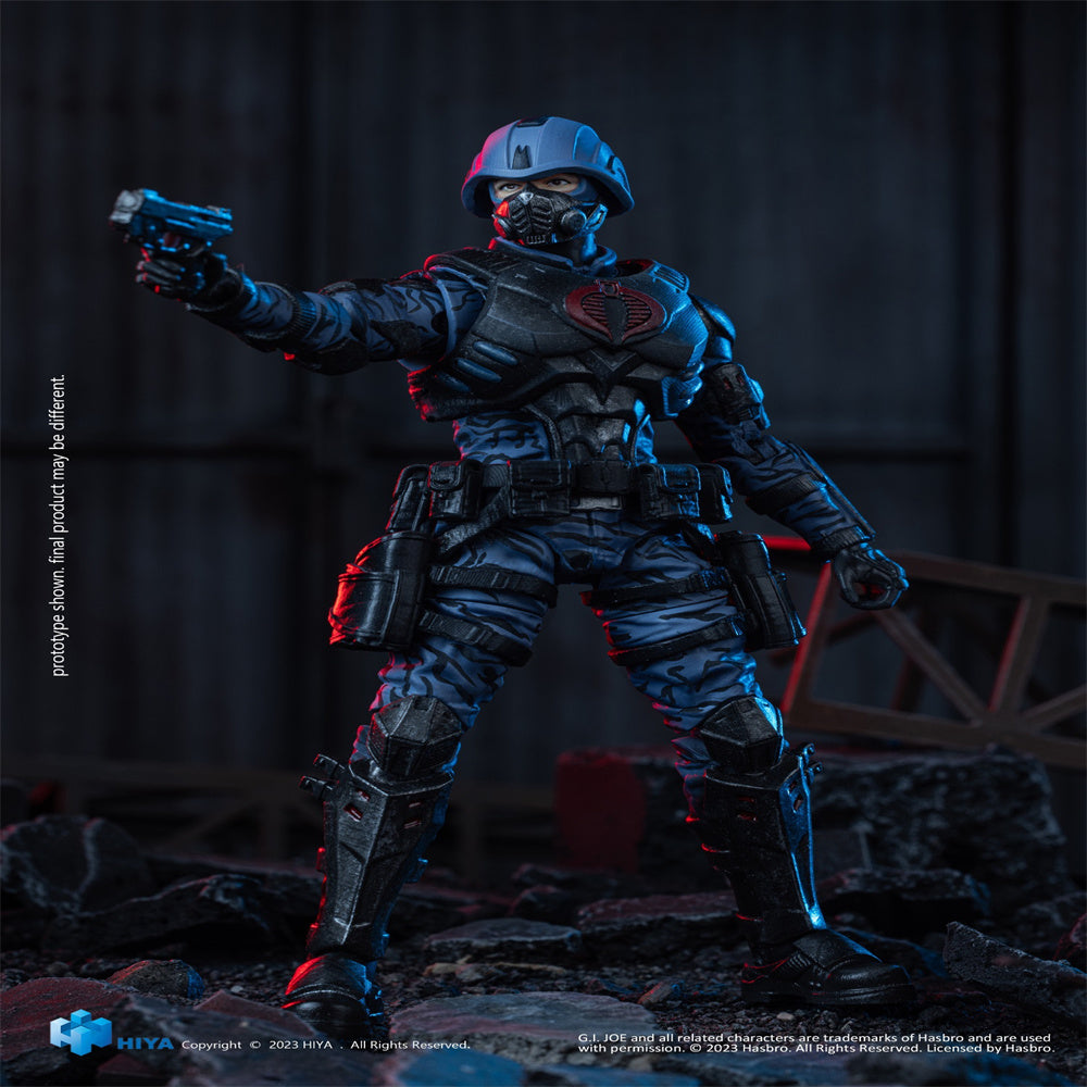 HiPlay HIYA Full Set: G.I.JOE Cobra Trooper, 1:18 Scale Miniature Action Figurine