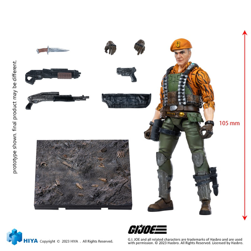 HiPlay HIYA Collectible Figure: GI Joe Special Forces: Tiger Force - Flint, 1:18 Scale Miniature Male Ation Figurine EMG0296