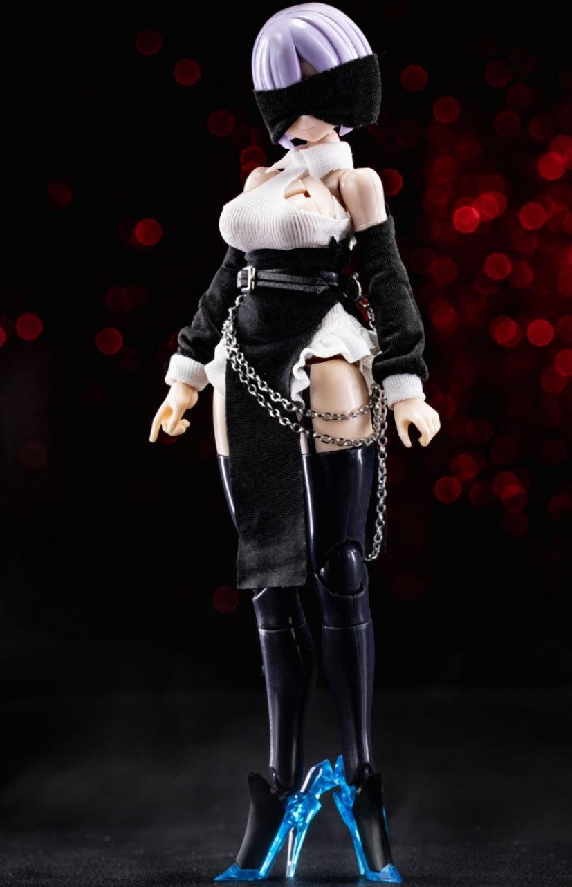 HiPlay 1/12 Scale Figure Doll Clothes: Nun's Attire for 6-Inch Collectible Action Figure C-011