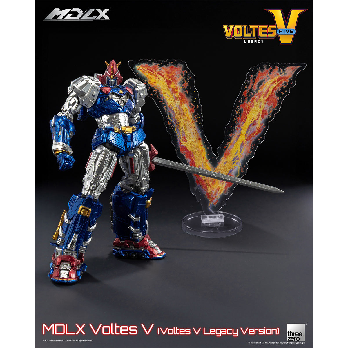 Threezero MDLX Voltes V Legacy Version 3Z06660A0 Action Figure