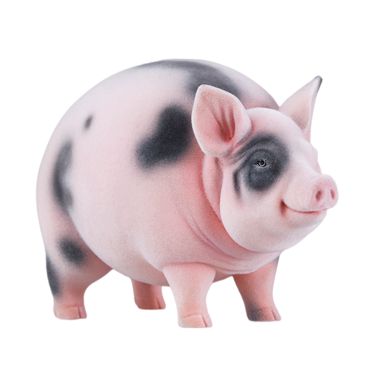 JXK Plump and Round Fat Pig (JXK343) Static Expertly Hand-Painted Lifelike Animal Figurine