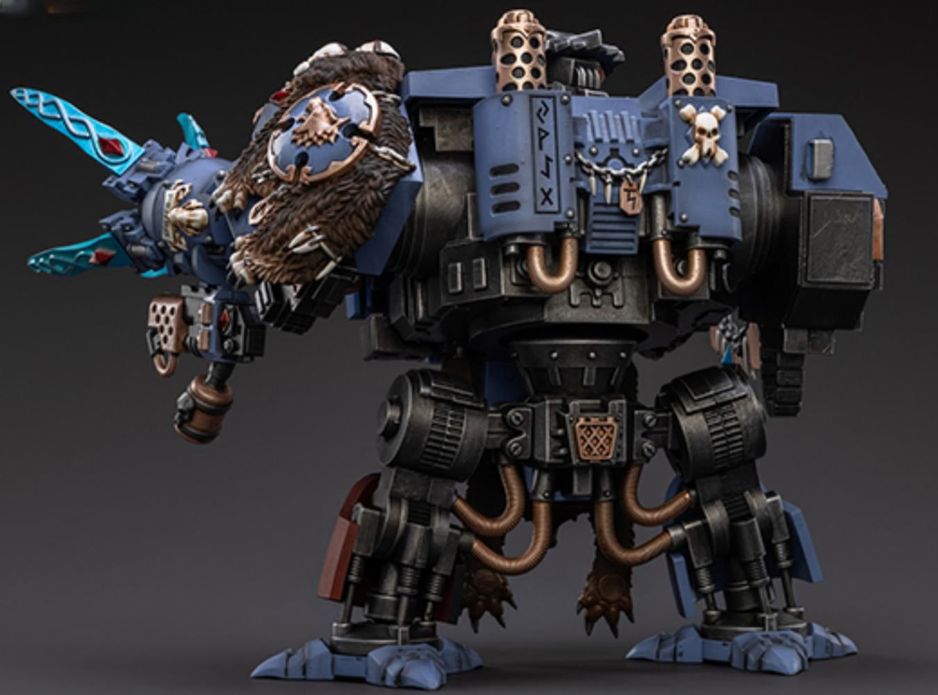 HiPlay JoyToy Warhammer 40K Collectible Figure: Space Wolves Bjorn The Fell-Handed 1:18 Scale Action Figures JT2924