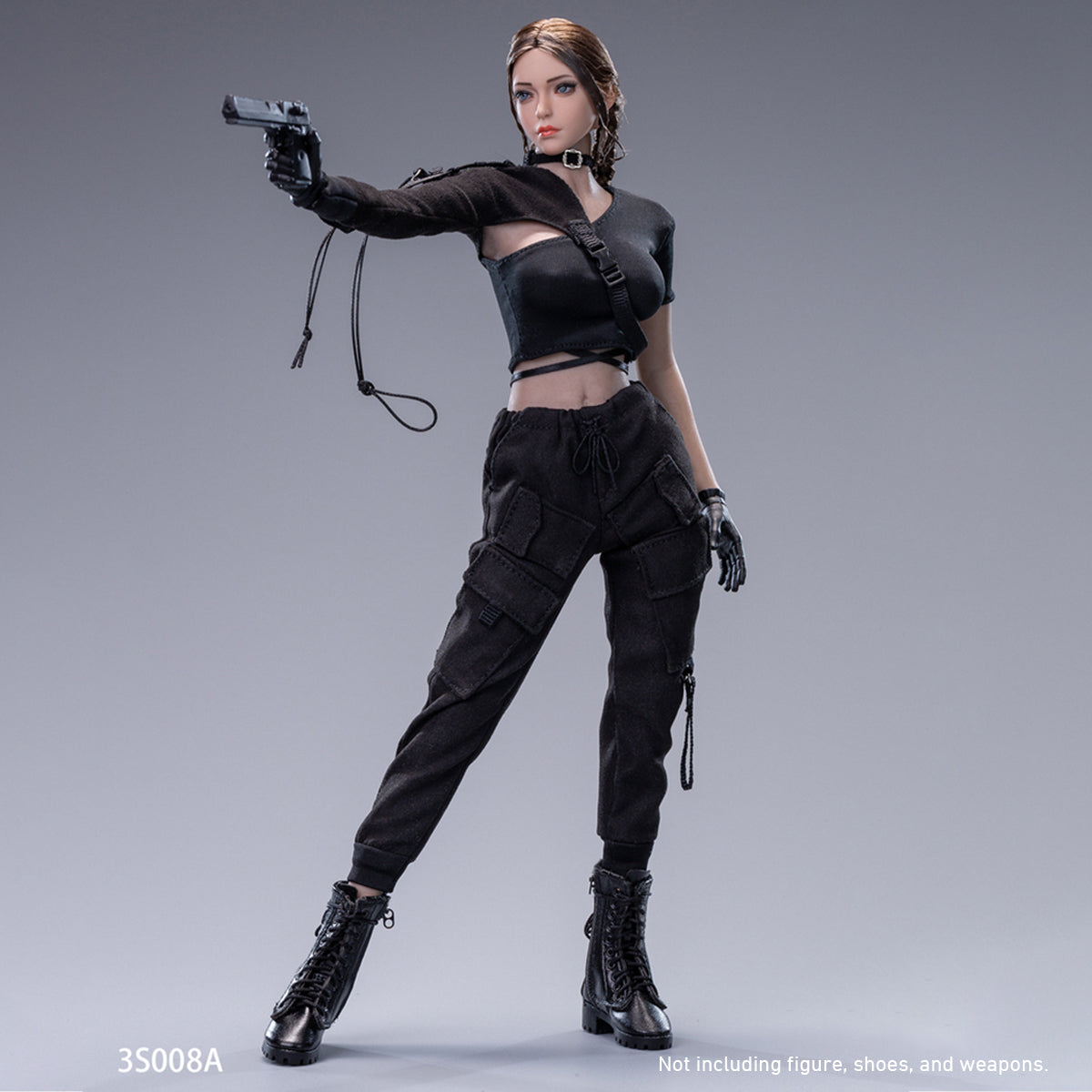 SIX SUPER STARS Cool Girl Functional Outfit For Action Figures