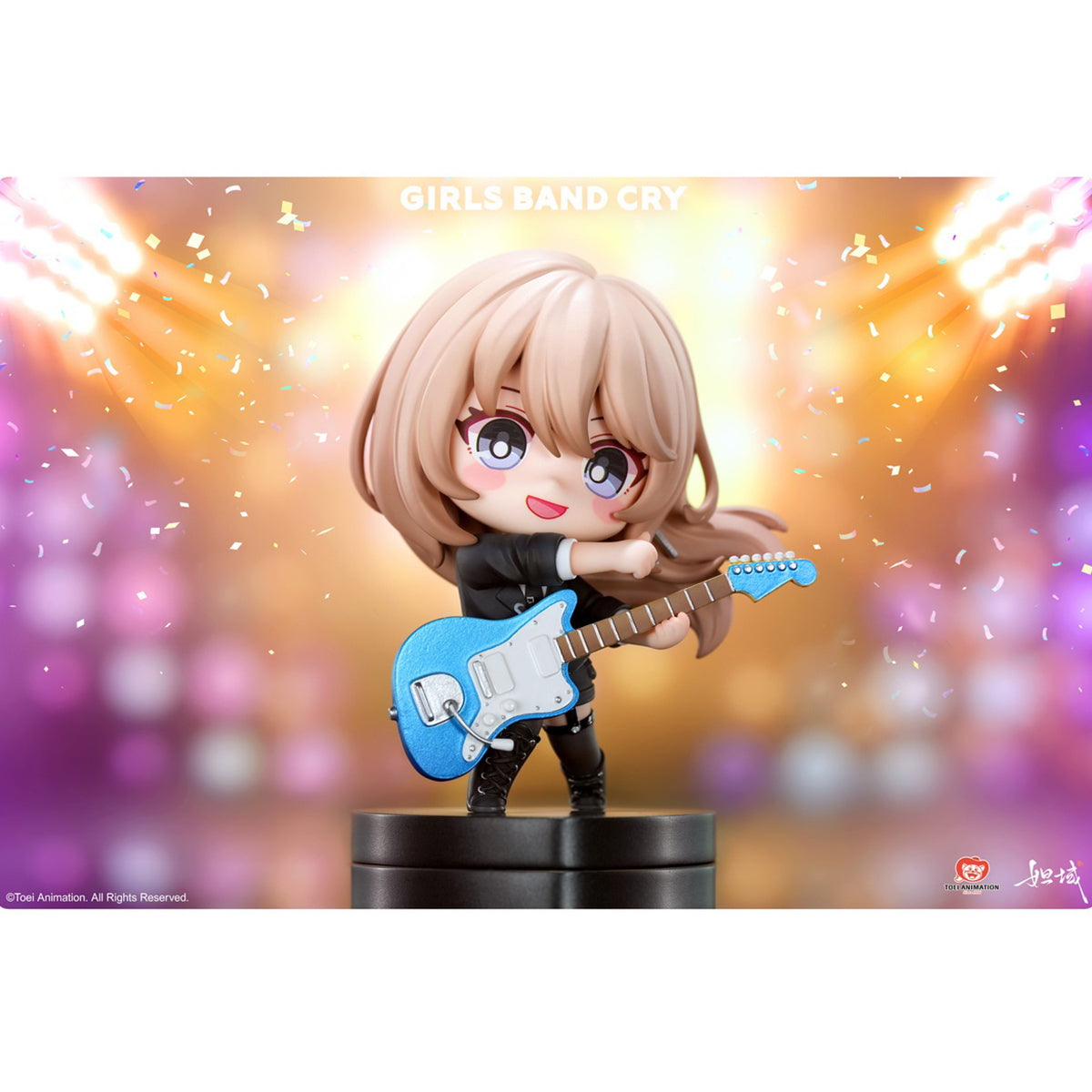 DAYU, Girls Band Cry: ISERI NINA/SUBARU AWA/KAWARAGI MOMOKA/EBIZUKA TOMO/RUPA, Q Version, Art Anime Chibi Figurine Statue