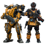 JOYTOY APOC Series Annihilator 02 Long-Range Strike Mech ST-8617 + UNSC Sniper Moreau JT03431+ JT02014 1/25 Scale Action Figure