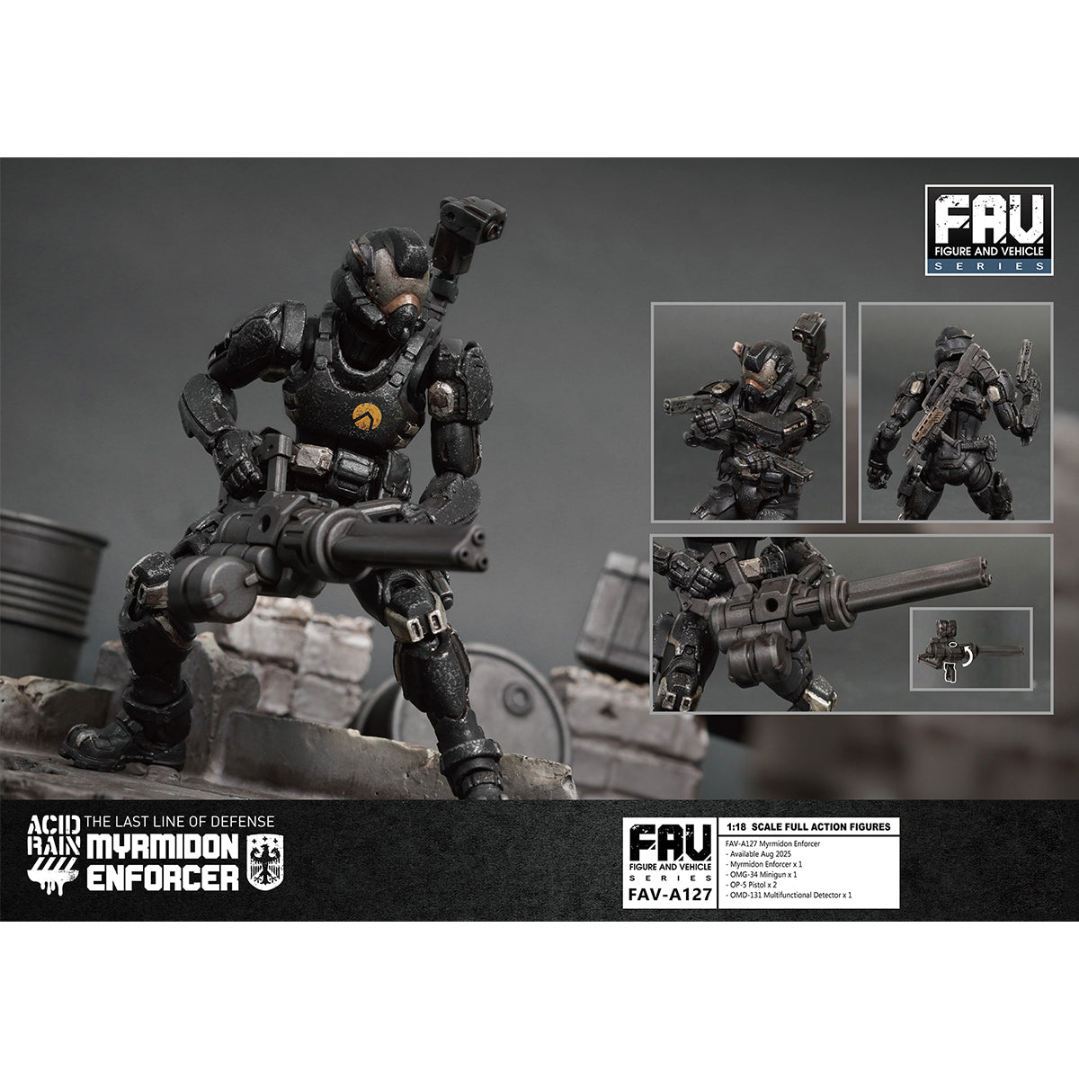 TOY ALLIANCE Acid Rain World FAV-A127 Myrmidon Enforcer Action Figures