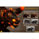 Fish Toys HY-032 Wolf of Glory Special Edition Lava Luminous Flame Version Articulated Wolf Action Figure Model