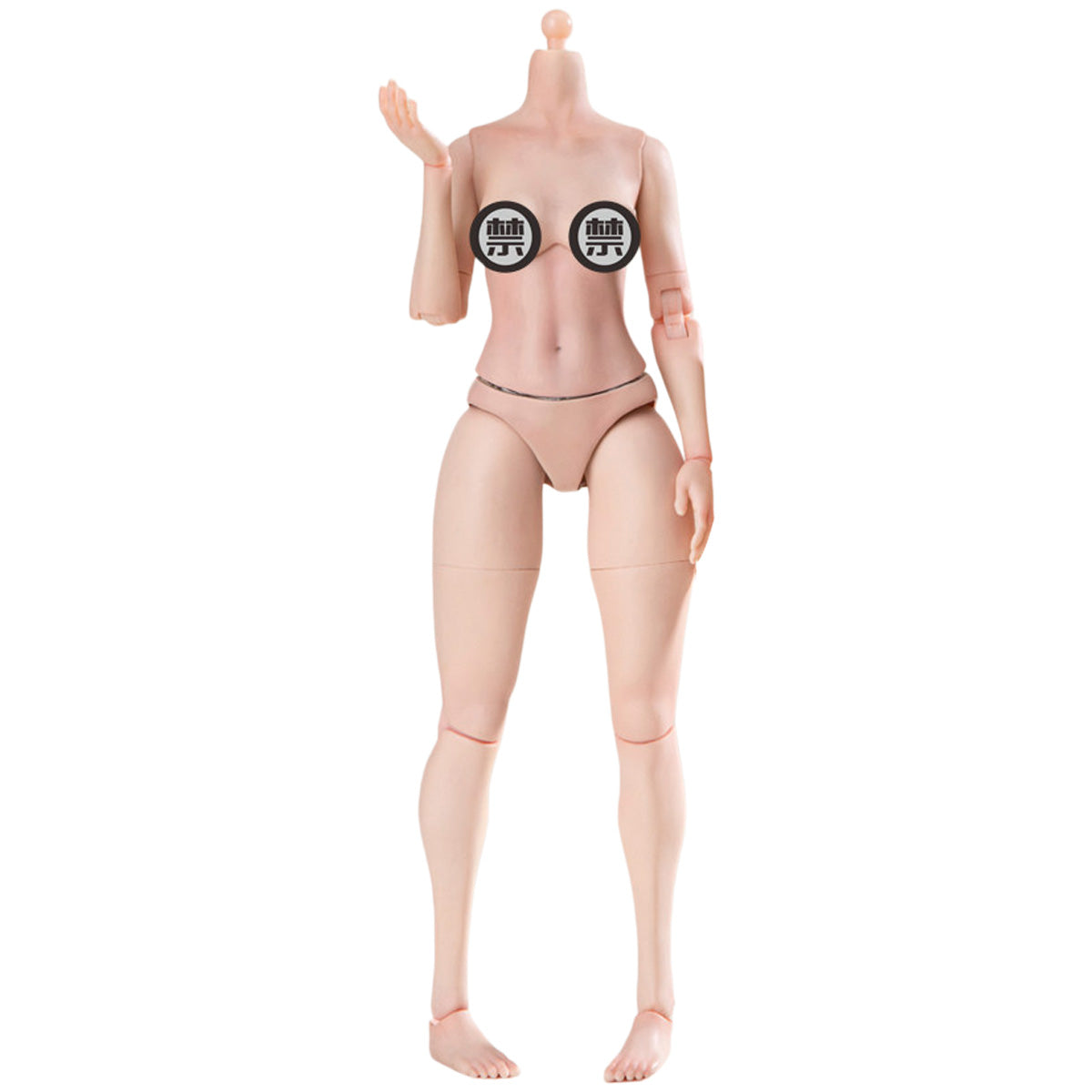 True1Toys Cyborg EC3020 Large Breast Pale Skin Tone Semi-Mechanical Female Android Body 1/6 Scale for 12 Inch Action Figures