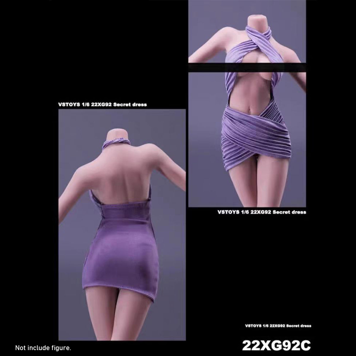 SEIS SUPERESTRELLAS Vestido de Victoria's Secret para figuras de acción