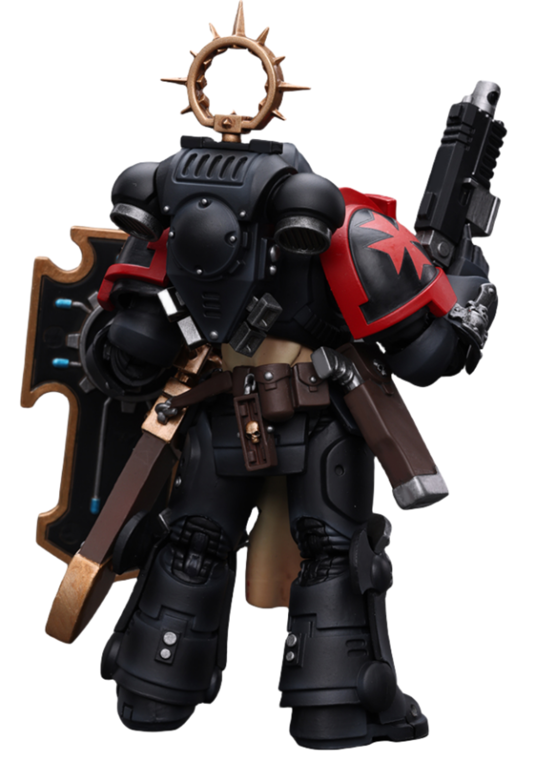 HiPlay JoyToy Warhammer 40K Collectible Figure: Primaris Space Marines Black Templars Bladeguard Veteran 1:18 Scale Action Figures JT2801 (Black Templars JT2801)