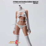 JIAOUDOLL High-Neck Backless Knitted Sweater Bodysuit Open Back Leotard (ACG-55) Fits 1/6 Scale 12 TBLeague/Jiaou Doll Action Figures