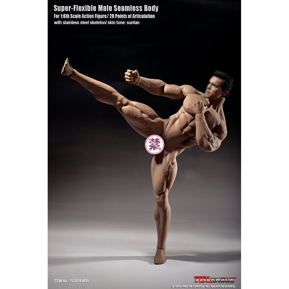 TBLeague, Seamless Male Muscular Body Suntan-Skin, Action Figures Body