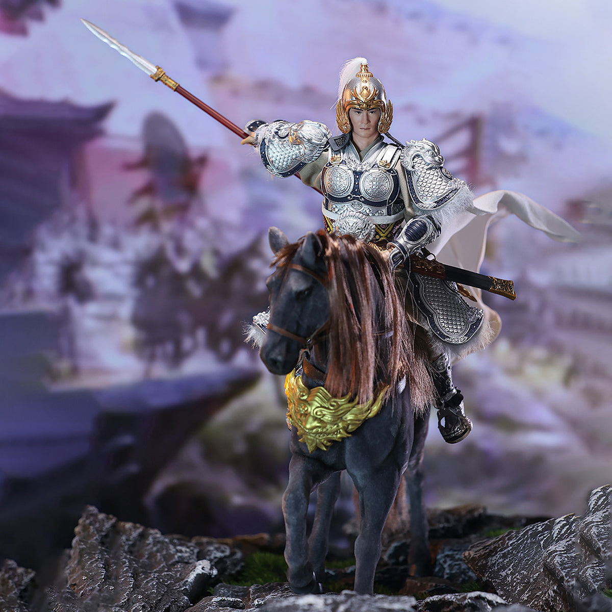 Qian Kun MODEL Ma Chao and Meng Qi Action Figure Deluxe Edition