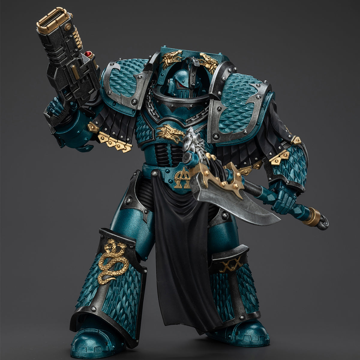 (Only Shipped to the US) JOYTOY Alpha Legion Lernaean Terminator with Volkite Charger 1/18 Warhammer The Horus Heresy Action Figures