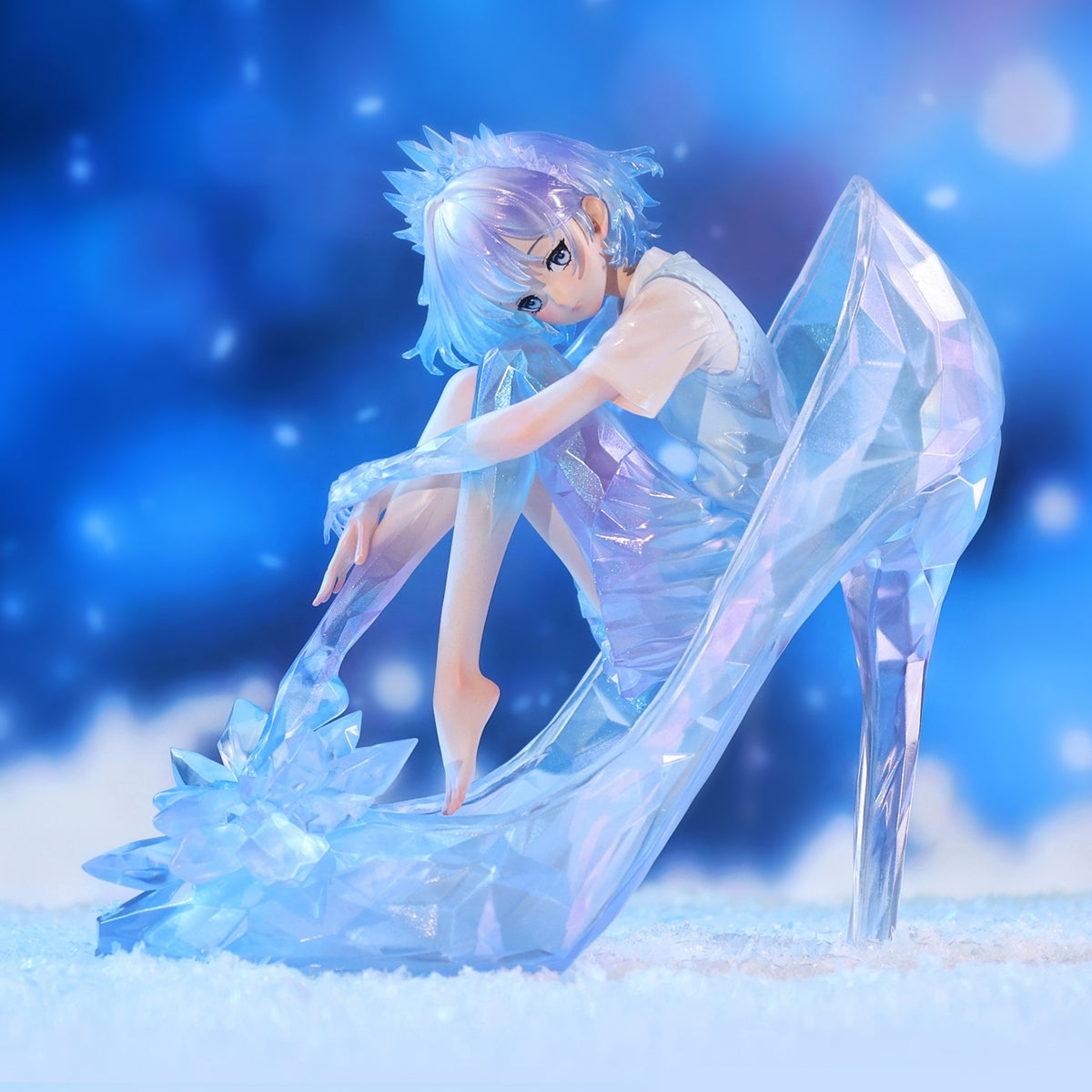 WeArtDoing Sleeping Beauty-Glass Slipper Fairies-White Art Statue